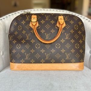 Authentic Louis Vuitton LV Monogram Alma PM with COA Designer Vintage